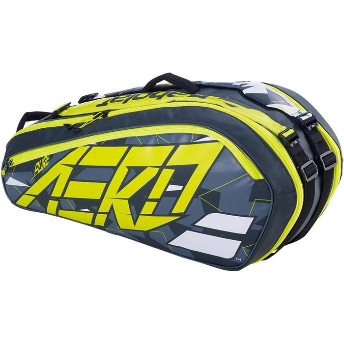 Тенісна сумка Babolat RHX6 Pure Aero сіра/жовта/біла для ракеток