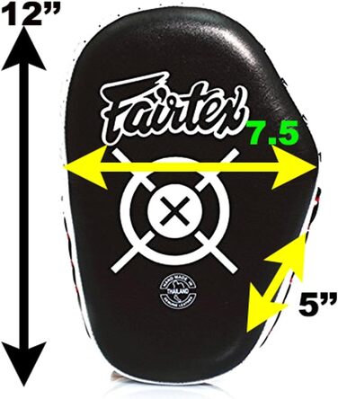 Килимки для ММА Fairtex FMV11 Aero Focus Mitts чорний