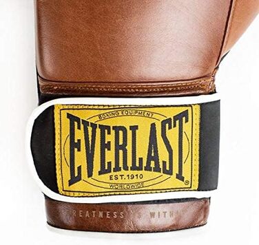 Боксерські рукавички Everlast 1910 Класичні, коричневі, 12 унцій