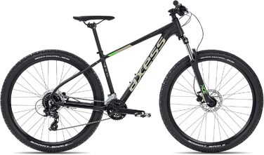 Чоловічий 16-швидкісний дисковий велосипед MTB Shimano Axess Brash (чорний матовий, 14 дюймів)