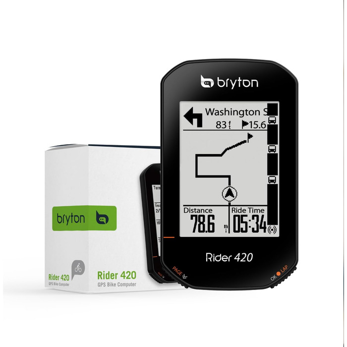 Велокомп'ютер Bryton Rider 420E GPS (бездротовий, лише пристрій)