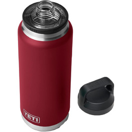 Термос-бутилка YETI Rambler 1020 мл, вакуумна, нержавіюча сталь, з кришкою для пиття, червона
