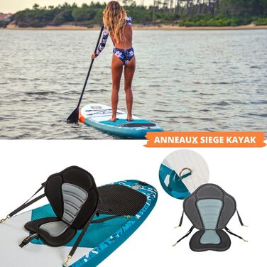 Надувна SUP-дошка SIMPLE PADDLE 11'/12' з веслом, подвійною насосом і сумкою для транспортування — дошка для сапсерфінгу