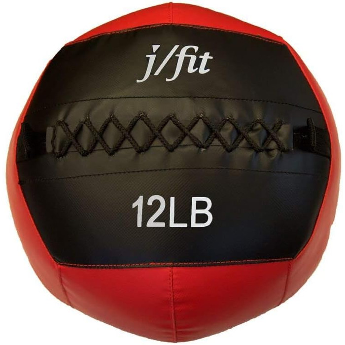 Медичний м'яч JFIT для стіни, 10 вагових варіантів, 1,8–13,6 кг, міцний для тренувань, кардіо та зміцнення корпусу