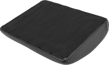 GORILLA SPORTS® Мат для преса 38x27,5x7 см, екошкіра, чорний — абмат, підкладка для скручувань, тренажер для пресу