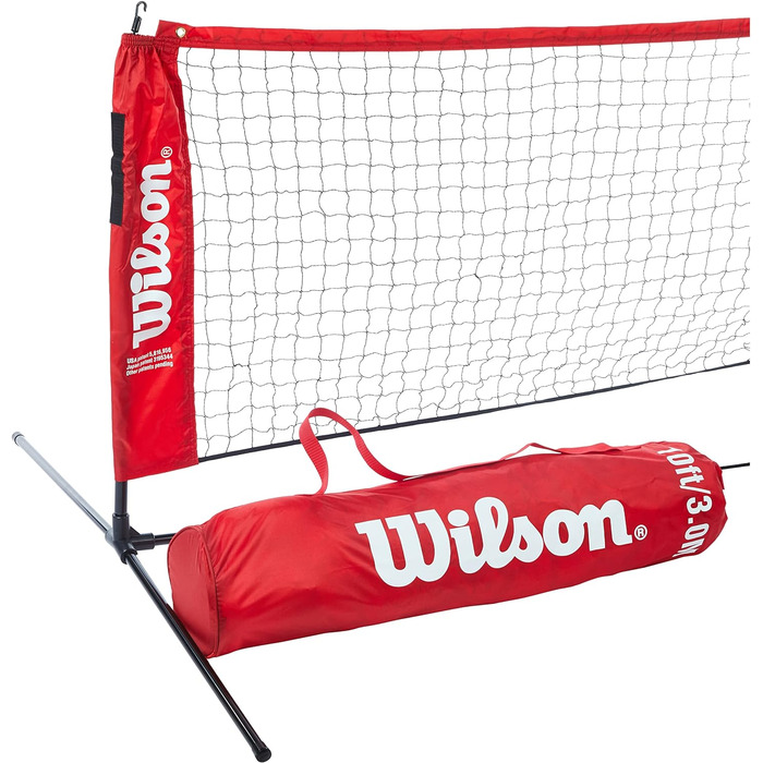 Wilson Tennis Net (NS, Red/Black)