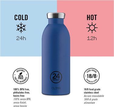 Пляшка Clima Thermos 500 мл, нерж. сталь, сірий