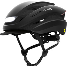Розумний велосипедний шолом Lumos Ultra Smart-Helm Plus з LED-підсвіткою, поворотниками, стоп-сигналами, Bluetooth, для чоловіків і жінок, колір чорний, розмір M-L