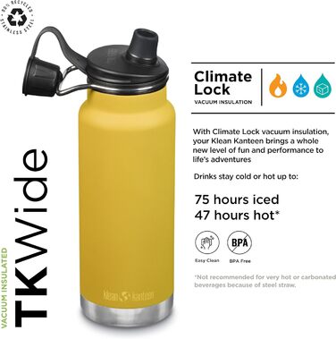 Пляшка для води KleanKanteen TKWide VI Marigold One size