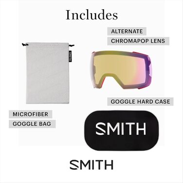 Окуляри Smith OPTICS I/O MAG XL ЧОРНИЙ - ChromaPOP Rose Flash