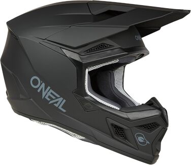 Мотокросовий шолом O'NEAL 3SRS Youth SOLID V.24 для підлітків, ABS, вентиляція, чорний