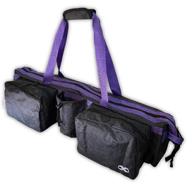 Килимок для пілатесу YogaAddict Yoga Pilates Bag Supreme з кишенею, довжина 76 см, дуже великий, відділення для блоку для йоги, легкий доступ (яблуко зелене - довжина 76 см)