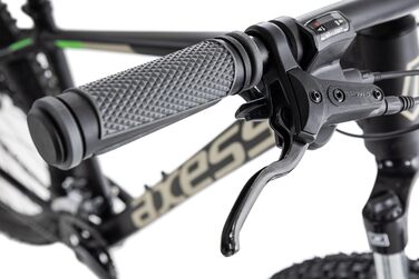 Чоловічий 16-швидкісний дисковий велосипед MTB Shimano Axess Brash (чорний матовий, 14 дюймів)