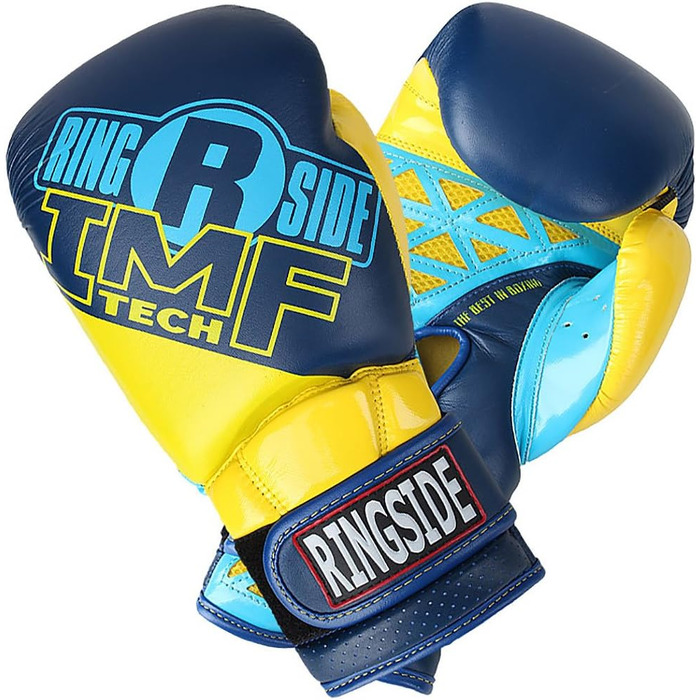 Спарингові рукавички Ringside Youth IMF Tech (12 унцій, темно-сині/жовті)