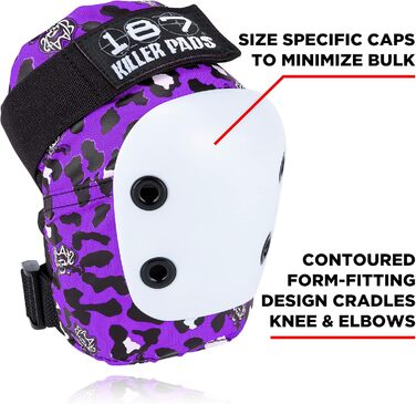 Дитяче захисне спорядження Protection Junior Six Pack (один розмір, Staab Purple), 187 KILLER PADS