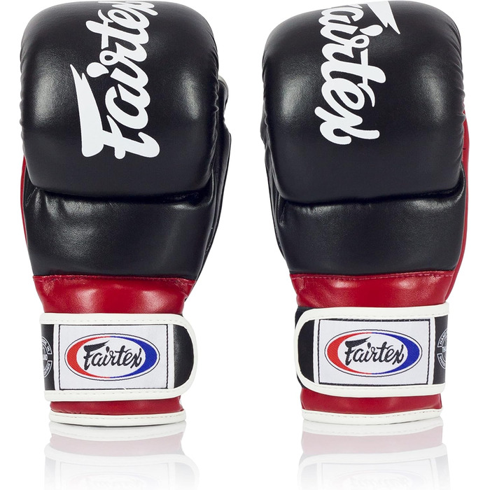 Боксерські рукавички Fairtex FGV18 Чорний/Червоний XL - Мікрофібра