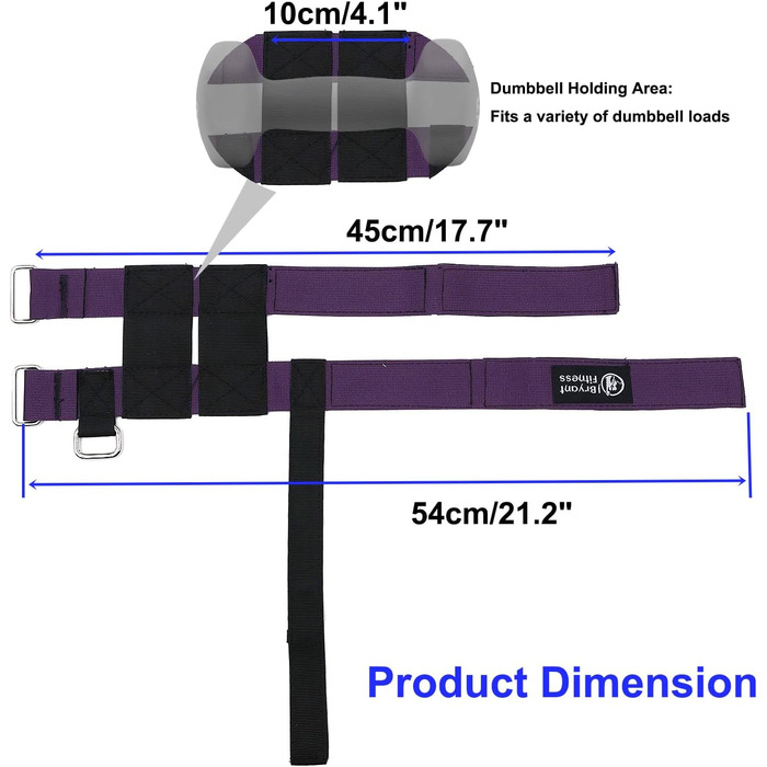 Гантель, ремінь для щиколотки, регульовані, покращені обважнювачі для щиколоток для ремінця, м'язи ніг, силові тренування, тренування, 1 пара чорний - фіолетовий