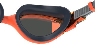 Окуляри для плавання Speedo Biofuse 2.0 Mirror для дорослих, унісекс, дзеркальні, колір Amber Wave/Steel/Crimson, універсальний розмір