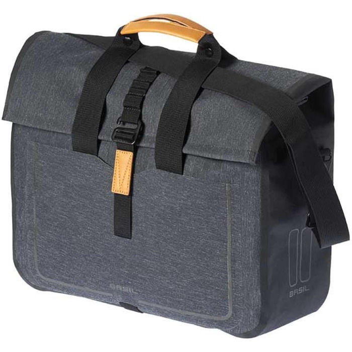 Велосумка Basil Urban Dry Business, унісекс, водонепроникна, для дорослих, 37x15x38 см, сірий
