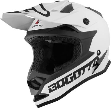 Шолом для мотокросу Bogotto V321 Solid, захисний, матовий чорний