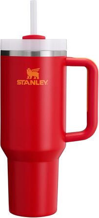 Термочашка STANLEY Quencher H2.0 з нержавіючої сталі, вакуумна, з кришкою та соломинкою, 1,2 л, для води, чаю, кави, смузі, колір Chili