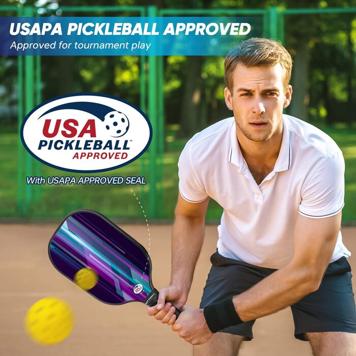 Набір ракеток HITTIONA Pickleball 4 шт., 2 ракетки USAPA, м'ячі, сумка