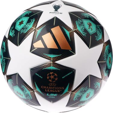М'яч футбольний Adidas UEFA Champions League J350, зелений, розмір 4, унісекс