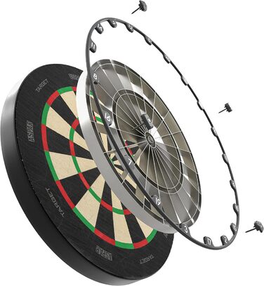 Мішені для дартсу Aspar Dart Board Сизаль, поворотне кільце, тонкий дріт