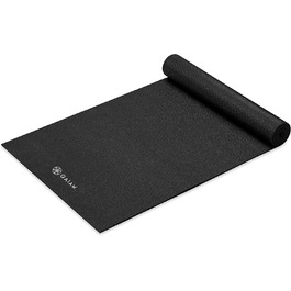 Килимок для йоги Gaiam 5 мм, нековзний, чорний для йоги та тренувань