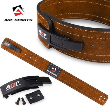 Ремінь для важкої атлетики AQF Ever Sranout, (L, Brown)