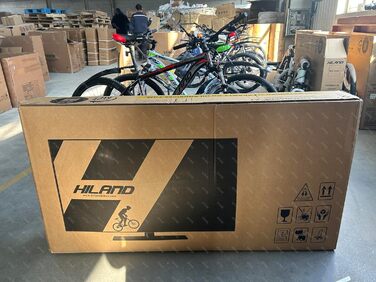 Гірський велосипед Hiland MTB 26/27.5 дюйма з алюмінієвою рамою Дискові гальма Дротяні колеса Молодіжний велосипед Mr. Women Цільне велосипедне колесо біло/чорне чорно-червоне 27.5 дюймів