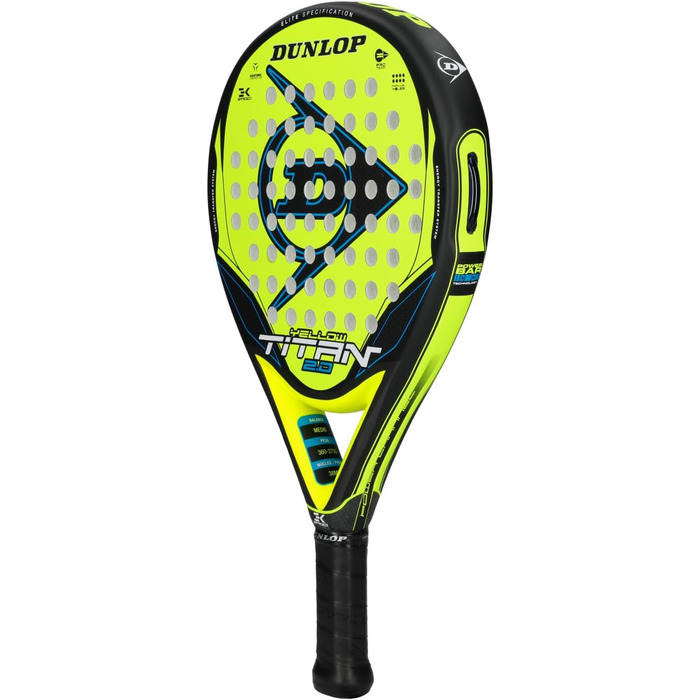 Ракетка Dunlop Padel Titanium 2.0, жовта/синя