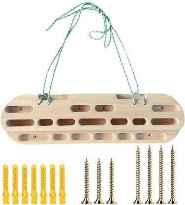 Підвісна дошка для лазіння, портативна, дерево, 55*15*4,5 см