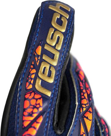 Рукавички Reusch Attrakt Gold X Jr (р. 5.5, синьо-золото-чорні)