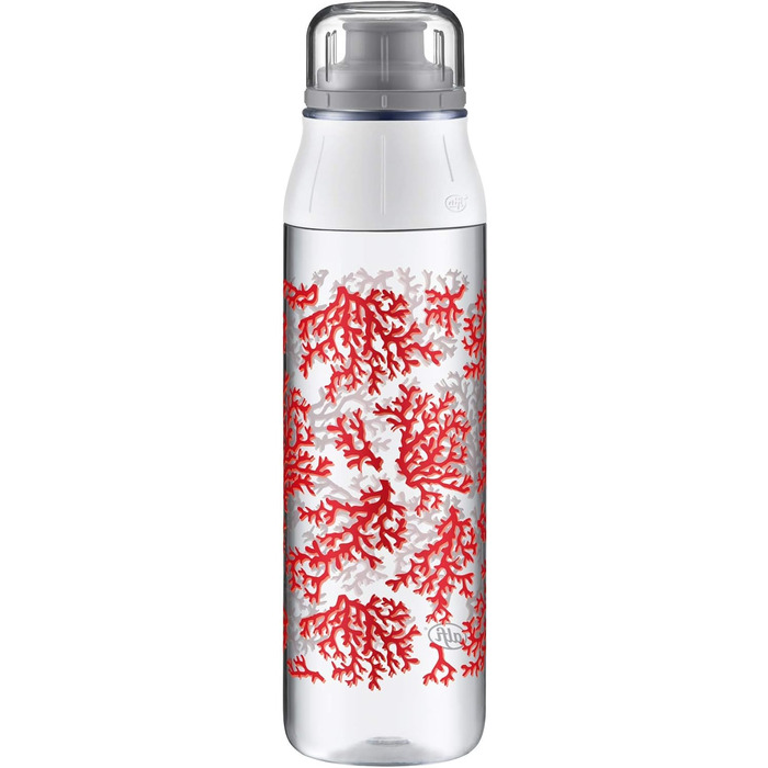 Пляшка для пиття alfi Tritan BPA Free, пляшка для води 700 мл, tritanBottle Coral, герметична, вуглецева, її можна мити в посудомийній машині, 5495.110.070 Пляшка для toGo, школи, спорту, піших прогулянок, відпочинку