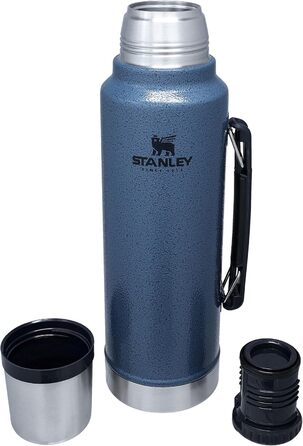 Термос STANLEY класичний з широким горлом 1,42 л, вакуумна ізоляція, 18/8 нержавіюча сталь, BPA Free, для гарячих і холодних напоїв, зберігає до 24 годин
