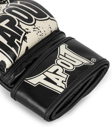 Рукавички Tapout MMA Pro Fight, чорні/екрю, розмір L, 960005