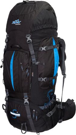 Туристичний рюкзак Mount S+ 120 л для подорожей, фронтальний і верхній вхід, з дощовиком, для жінок і чоловіків, виготовлений в ЄС