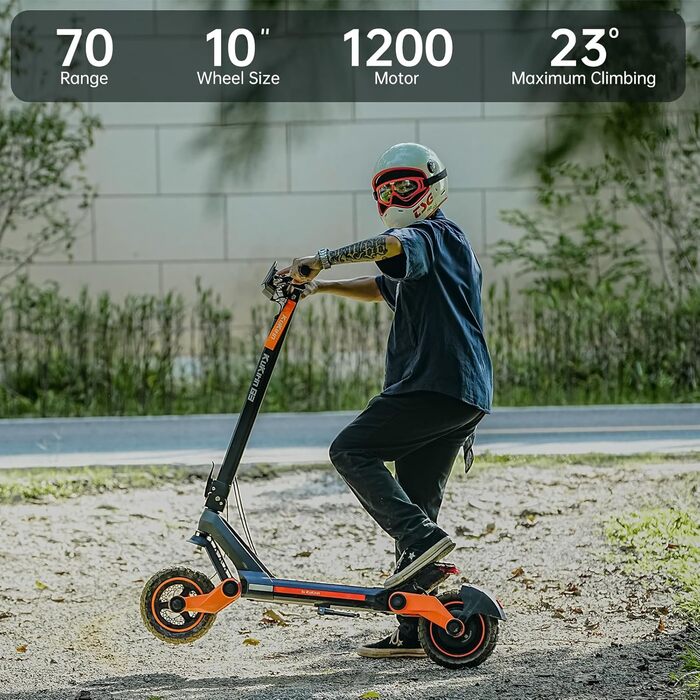 Електроскутер E Scooter 52V 18Ah, запас ходу 60 км, шина 10.5