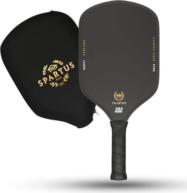 Падл для піклболу Spartus Apex з TruGrit-покриттям і Boost-ядром, сертифікований USAP, для сили та контролю