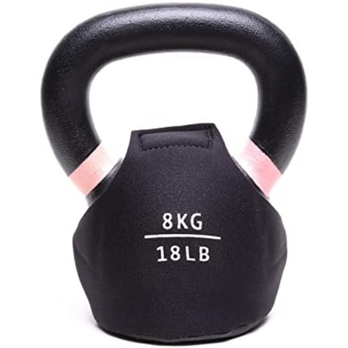 СПЕЦІАЛЬНО ДЛЯ ПРОДУКТІВ KETTLEBELL KINGS - Обгортка для гирі з пудровим покриттям - LB - Чохол для гирі для підлоги з неопреновим рукавом 3 мм для тренажерного залу або домашнього фітнесу Захист гирі (70 фунтів)