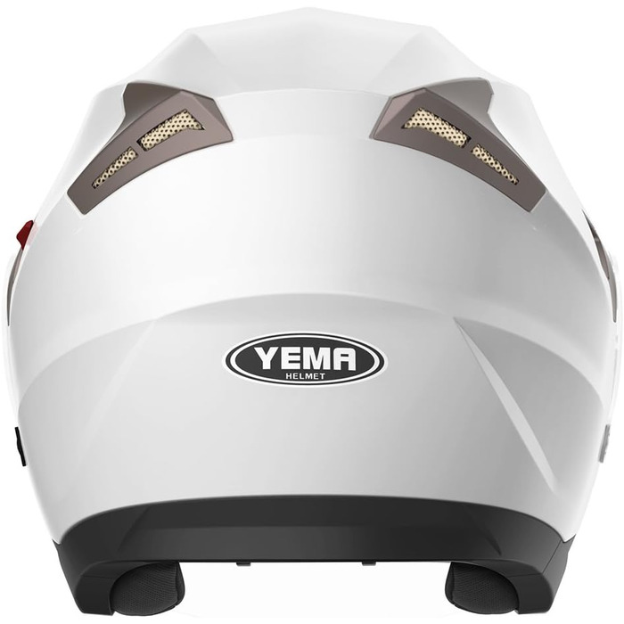 Мотоциклетний шолом YEMA YM-627 з подвійним візором і сонцезахисною шторкою, сертифікований ECE, для чоловіків і жінок