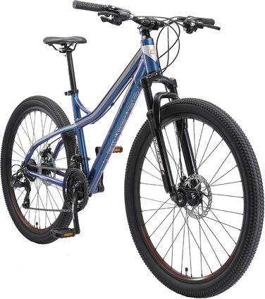 Алюмінієвий гірський велосипед BIKESTAR Hardtail Shimano 21 швидкісна трансмісія, дискові гальма 26, 27.5, 29 дюймові шини 16, 17, 18 дюймова рама Alu MTB СПРОБУЙТЕ БЕЗ РИЗИКУ (27,5 дюймів Дискове гальмо, синій)