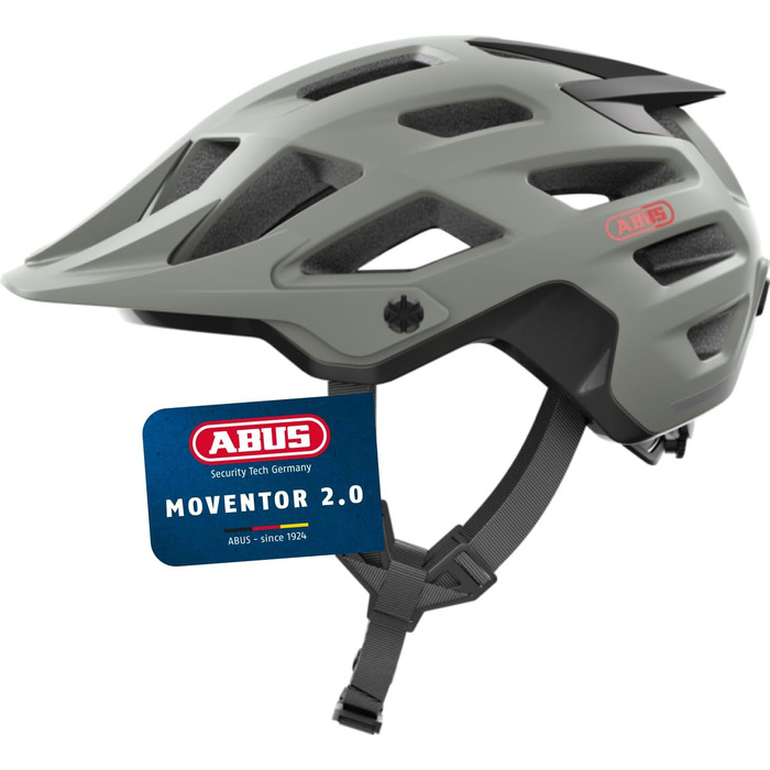 Велошолом ABUS Moventor 2.0 для MTB, All-Mountain, сіро-крейдяний, розмір L (57-61 см), для чоловіків і жінок, комфортний