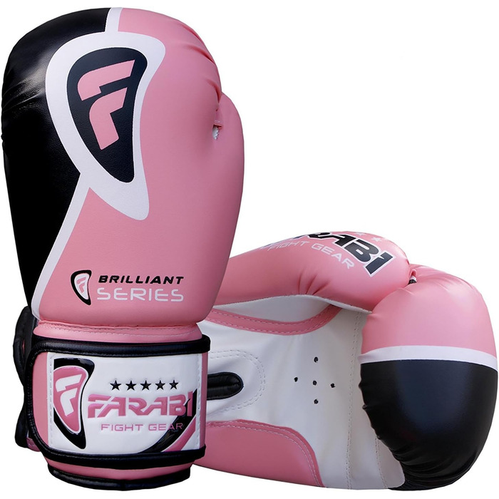 Боксерські рукавички Farabi Sports 10-16 oz для тренувань, спарингу, кікбоксингу, MMA, муай-тай, чоловічі та жіночі