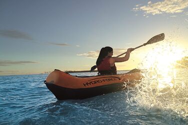 Надувний каяк Bestway Hydro-Force Ventura для 2 осіб, 330x94x48 см, з веслом