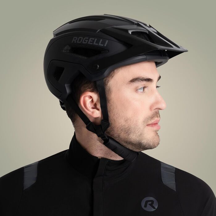 Шолом унісекс Rogelli Onyx - шосейний/MTB, чорний L-XL