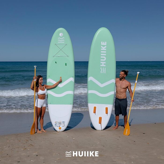 Високоякісні аксесуари для веслування Stand Up - HUIIKE Sup Board, дошка для веслування стоячи з подвійним використанням весла та сидіння для байдарки Веслування стоячи з великою стабільністю Весло для веслування стоячи (зелене)