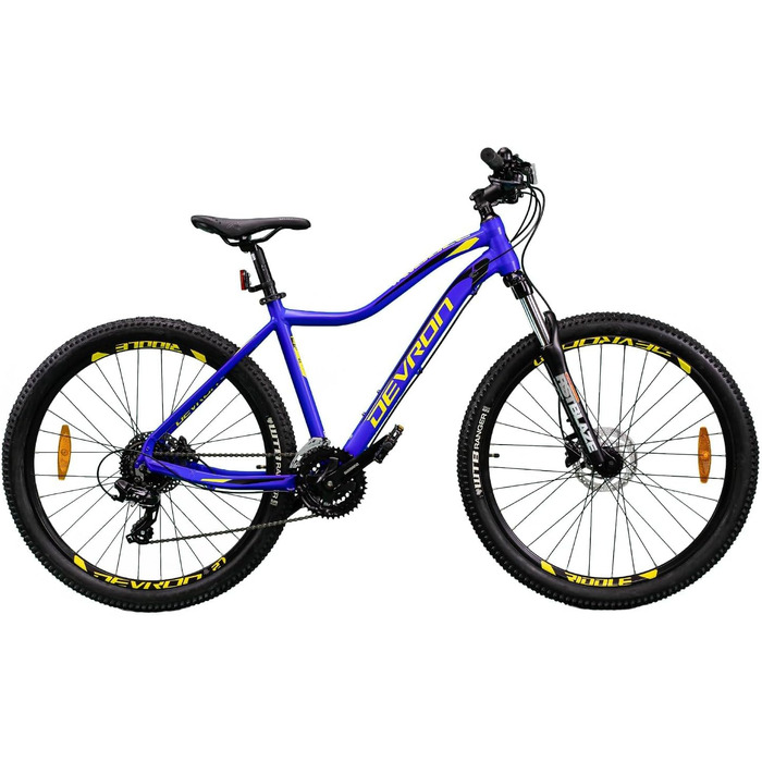 Гірський велосипед Devron RM1.7W, хардтейл алюміній, Shimano 3x8, 27.5 дюймів, дискове гальмо, універсальний гірський велосипед для авантюрних жінок Blue L