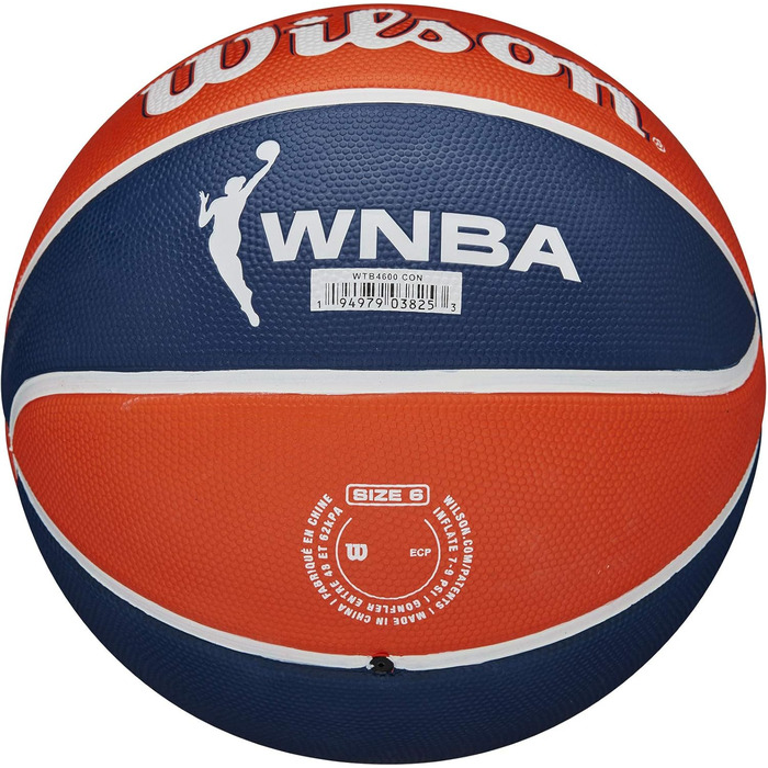 Баскетбольні м'ячі WILSON WNBA Team Tribute - офіційний продукт для жінок, розмір 15,2-72,4 см (Connecticut Sun)